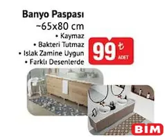 BANYO PASPASI 65X80 CM fiyat ve kampanya bilgisi